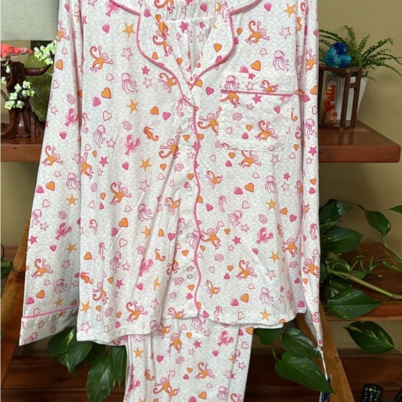 Roller Rabbit Pink and Orange PJs - Picture 2 of 2